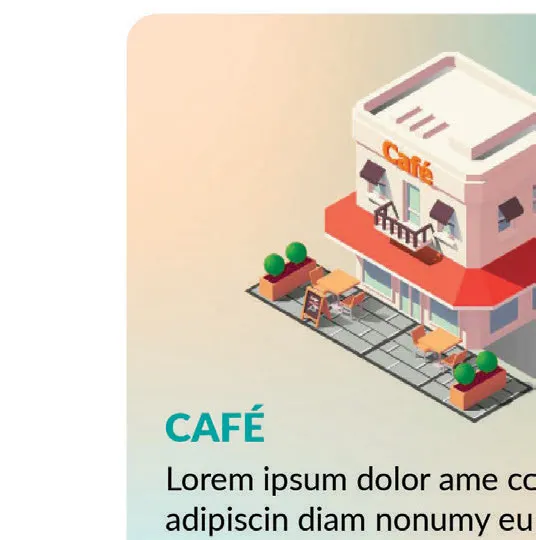 Illustration of the Vilij cafe