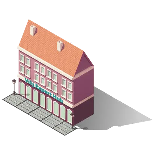 Illustration of the expert hub building