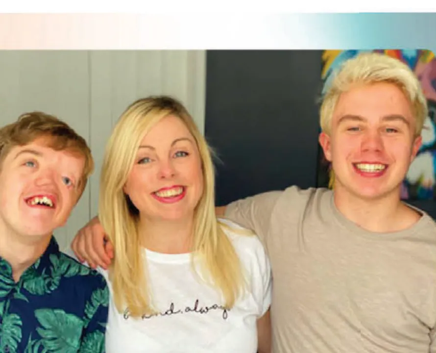 Family photo used in the Charlie story panel